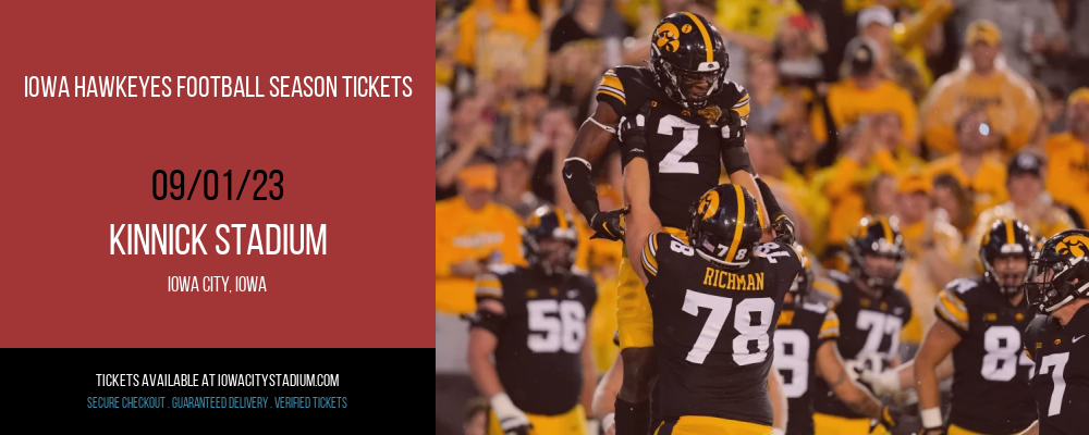 Iowa Hawkeyes Football Season Tickets at Kinnick Stadium